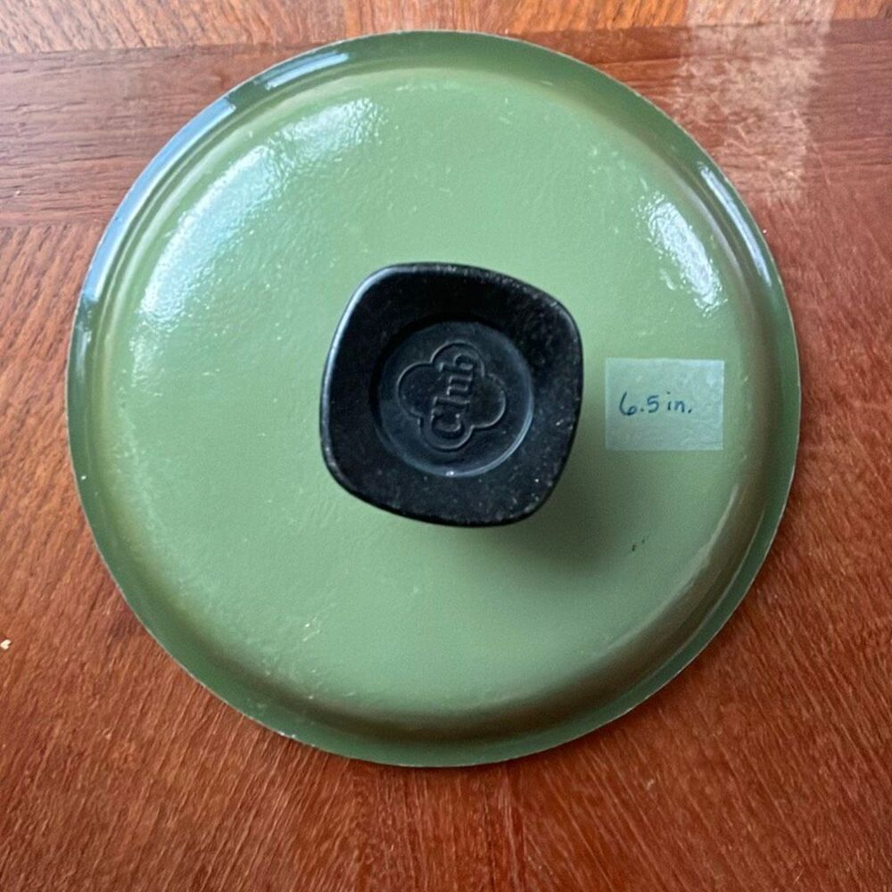 VTG Club Aluminum Avocado Green Replacement Lid 6.5” Cookware Pot Pan Cover